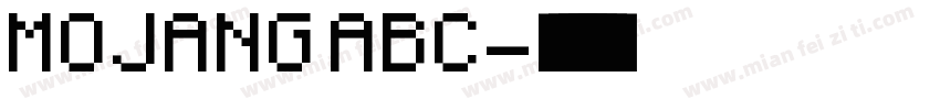 MOJANG ABC字体转换